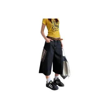 Pirkadat Denim Shorts Unisex Black Gray