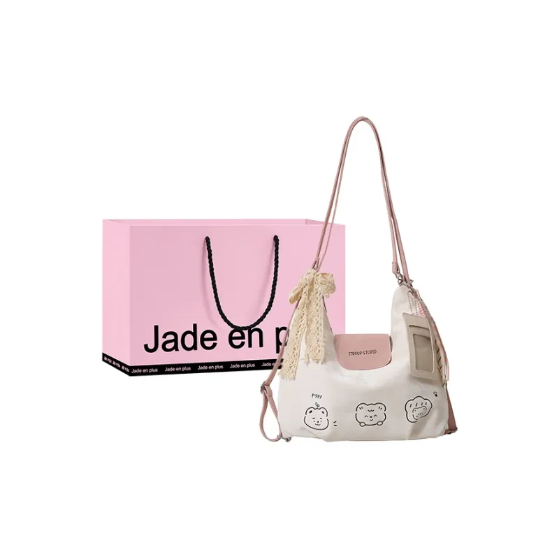 Jade En Plus PU Shoulder Bag Regular Women's Dawn Silver/Soft Pink/Baby Blue-7