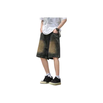 Dnnnn Denim Shorts Unisex Nostalgic Blue