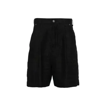 OFF WHITE High Rise Wide Leg Shorts