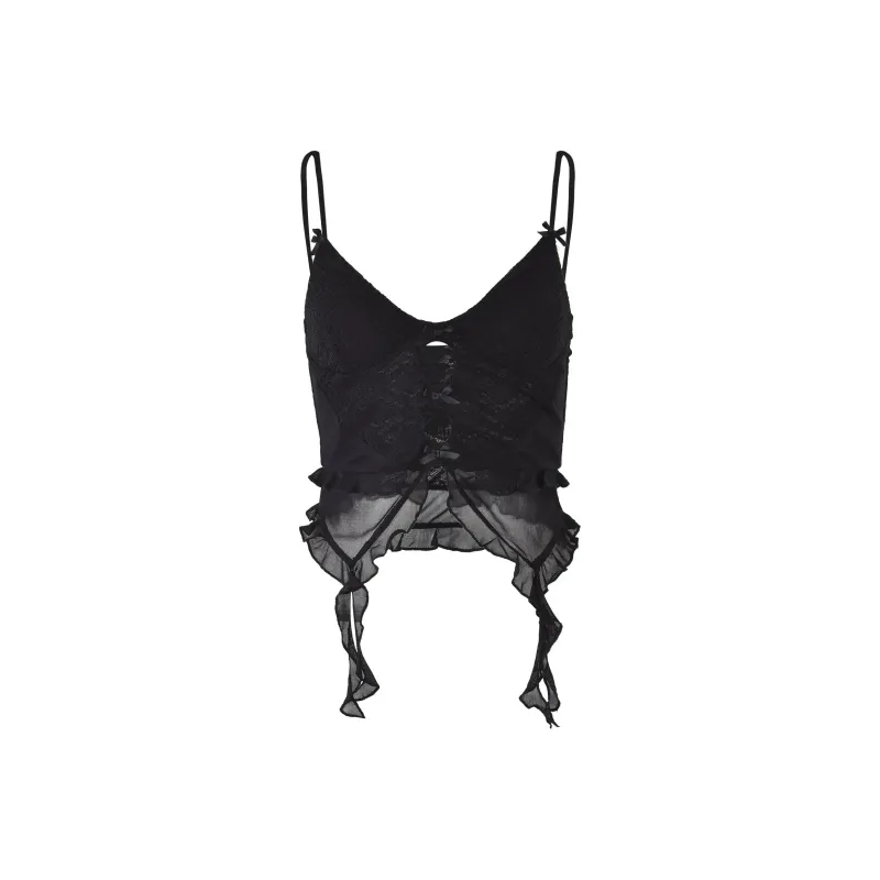 Tiger Mist LAFAYETTE TOP Tank Tops Women's Black-0