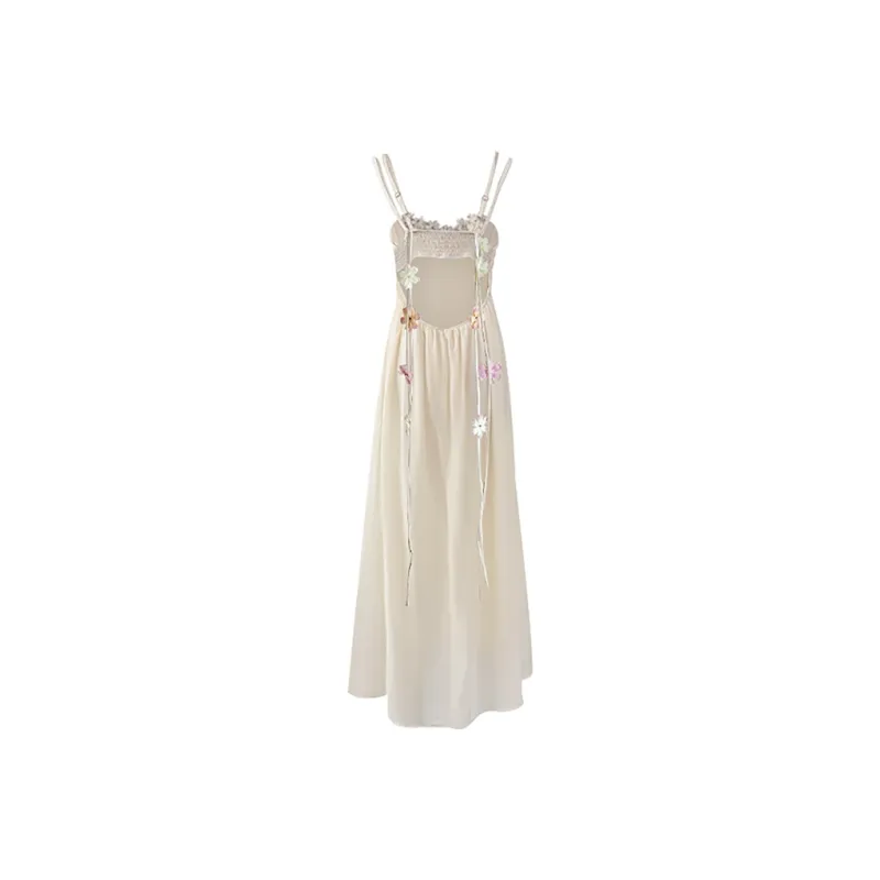 PAZZO Slip Dress Women's Beige Apricot-1