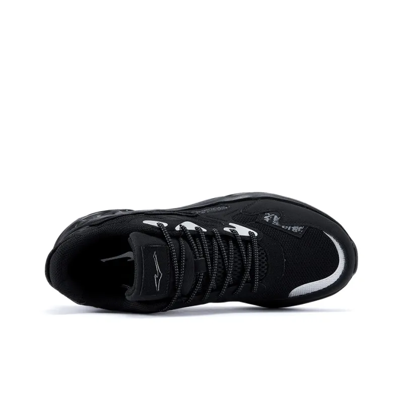 Erke Cushioning, Breathable, Lightweight Low Top Chunky Sneakers Men's Jet Black Deep Cool Gray-2