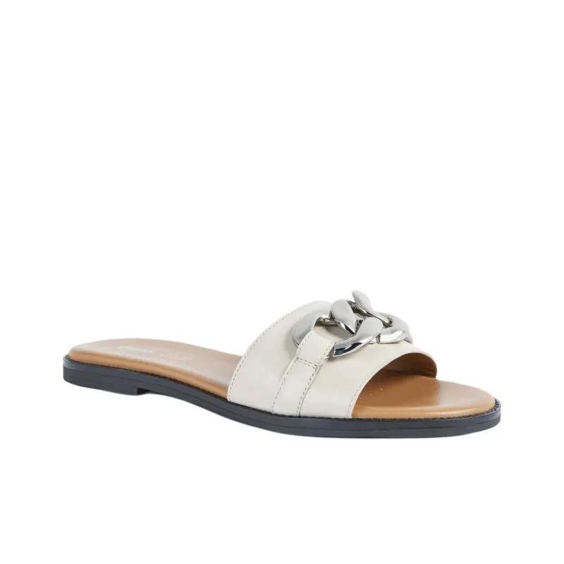 GEOX Naileen Abrasion Resistant Slide Slippers Women's White-1