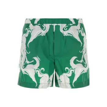 Valentino Abstract Printed Mid Rise Swim Shorts