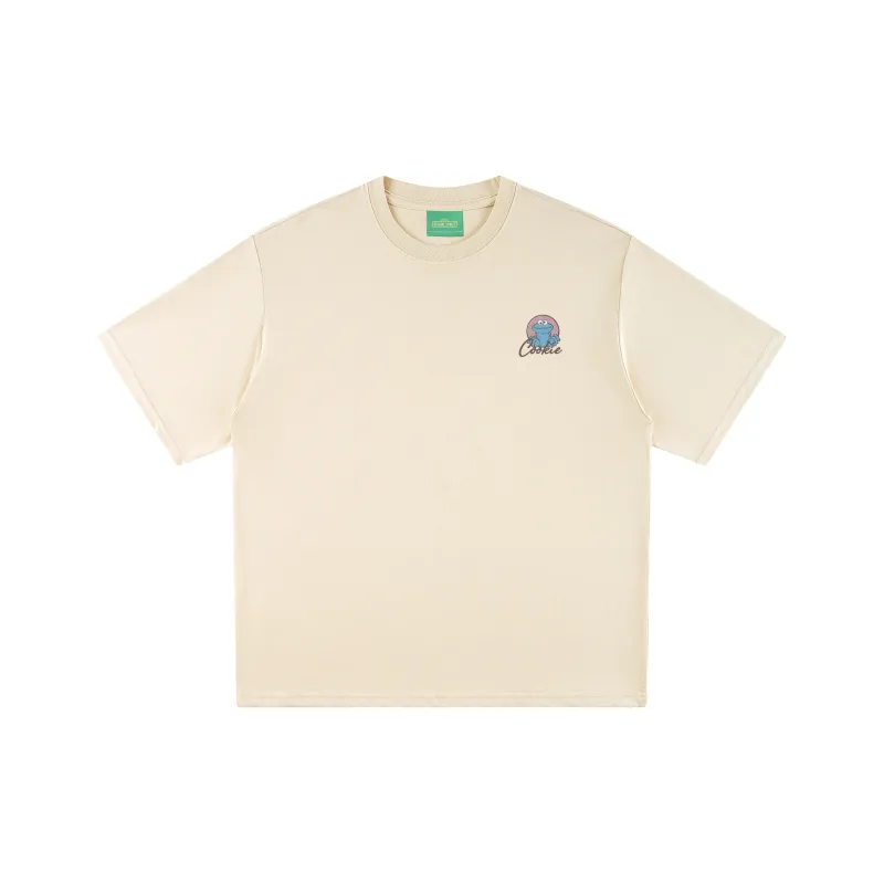 SESAME STREET [Cookie Monster Collection] Short Sleeved T Shirts Unisex-5
