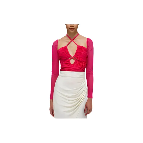 Self portrait SS22 Slim Fit Knitwear Women's Rose Purple Red