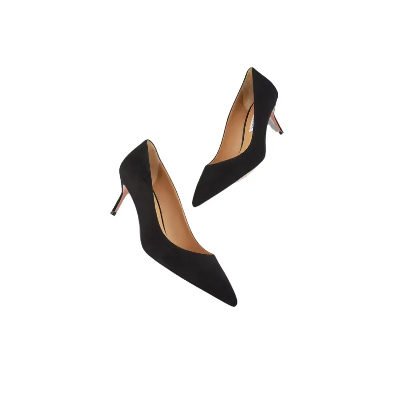 AQUAZZURA Purist Pump Slim Heel High Heels 6.5cm Women's Black-3