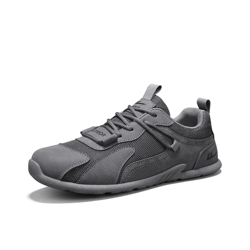 Warrior Coverage Abrasion Resistant Lightweight Breathable Slip Resistant Low Top Casual Shoes Men's Gray-1