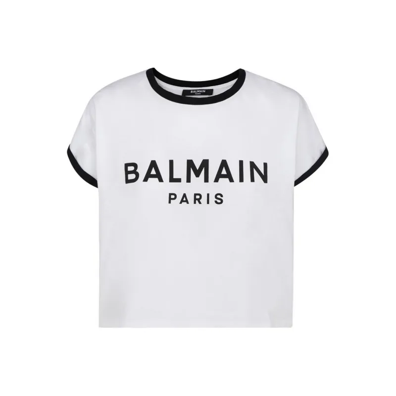 BALMAIN Crop Tops Women's White-0