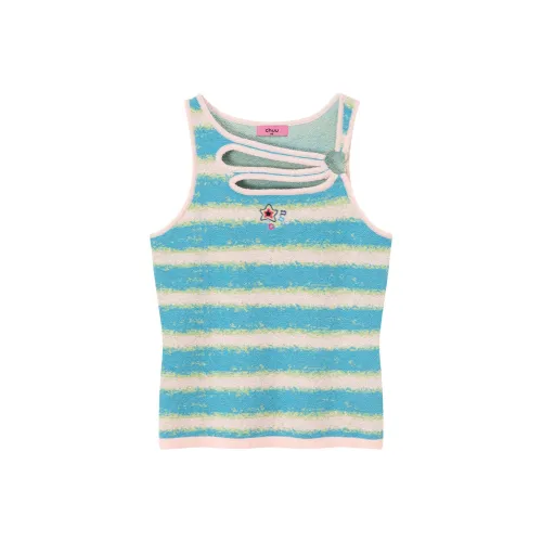 CHUU Tank Tops Women's Pink Stripes