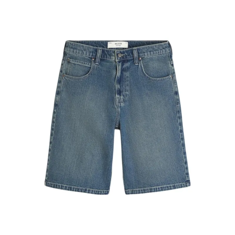 Hollister Denim Shorts Men's Medium Blue-0