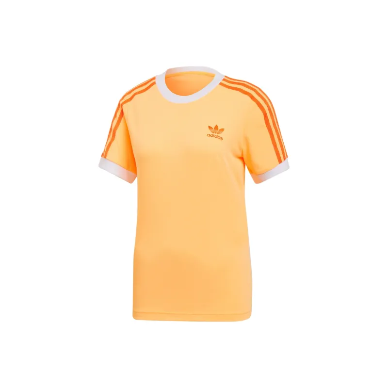 Adidas Originals 3 STR T Shirt Women's Shimmery Orange-0