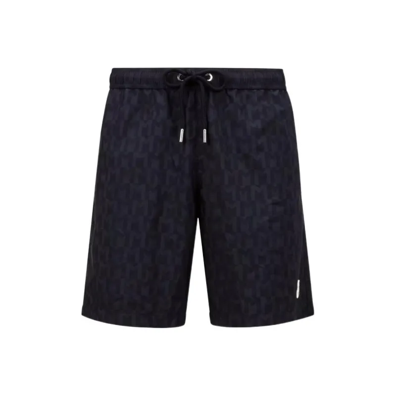 Moncler Monogram print Drawstring Swim Shorts-0