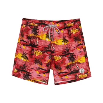 SURFCUZ Beach Shorts Men Red