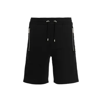 BALMAIN Embossed logo Bermuda Shorts