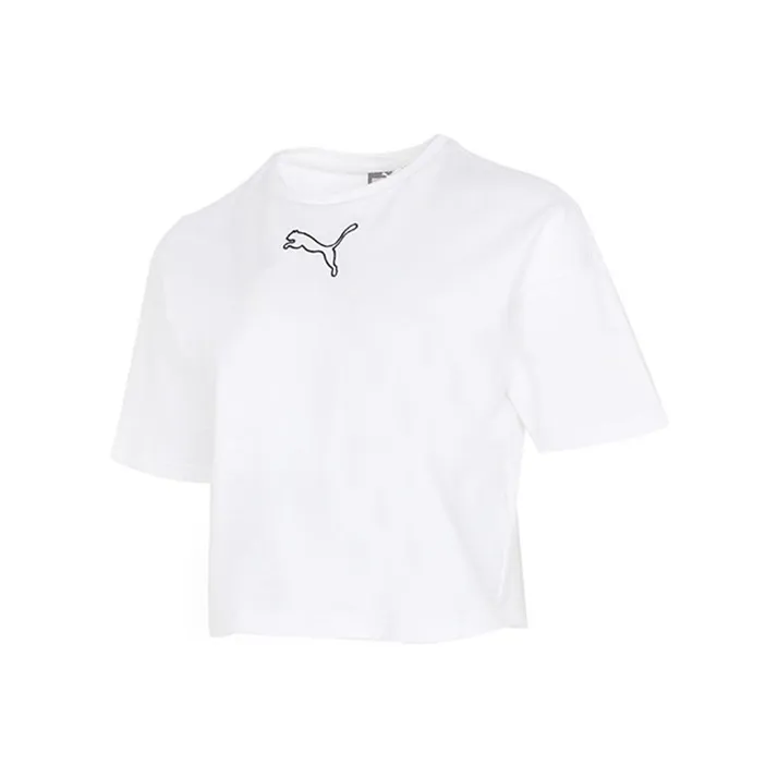 PUMA Downtown Crop Tops Women's White-0