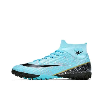 Binary TF Rubber Broken Studs Cushioning Lightweight Soccer Shoes Unisex Aqua