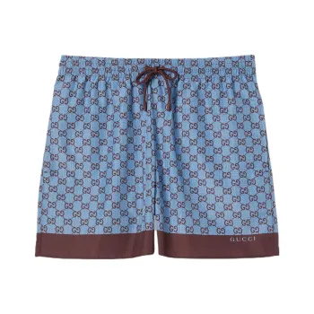 GUCCI Printed Poplin Swim Shorts