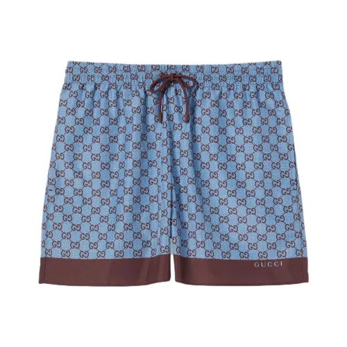 GUCCI Printed Poplin Swim Shorts
