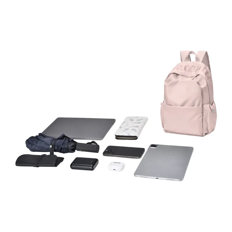 DRACONITE Polyester Backpack Unisex Beige-4