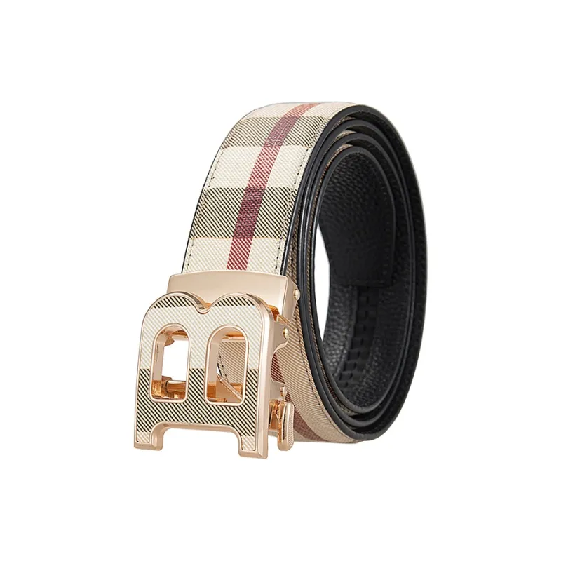 Lanza Top Grain Cow Leather Belts Men's Width 3.5CM-6