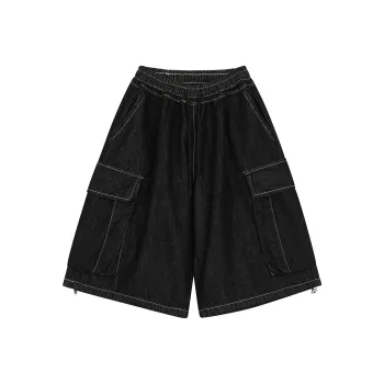 Libito Denim Shorts Unisex Black