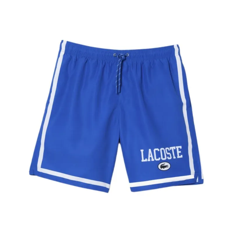 LACOSTE Logo print Swim Shorts-0