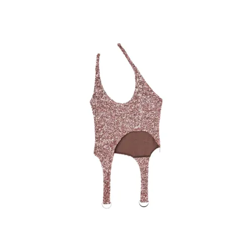 AMBUSH Asymmetric Embellished Cropped Sleeveless Top