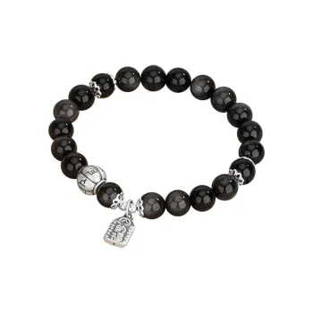 JINJI Natural Obsidian Bracelets Unisex