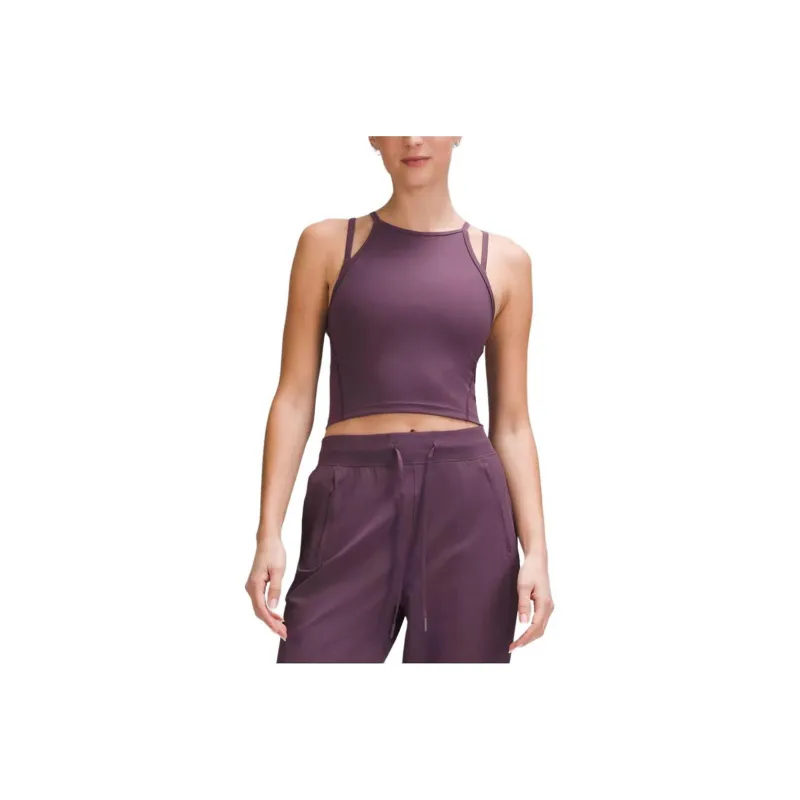 Lululemon Wunder Train High-Neck Cross-Back Tank Top Tank Tops Women's-0