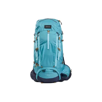 DECATHLON Mountaineering Bag Outdoor Bag Nylon 45L+10L Blue Women's