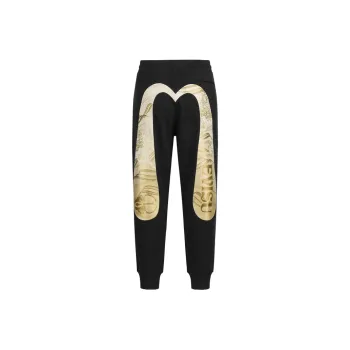 EVISU 2025 Spring Casual Pants Men's Black