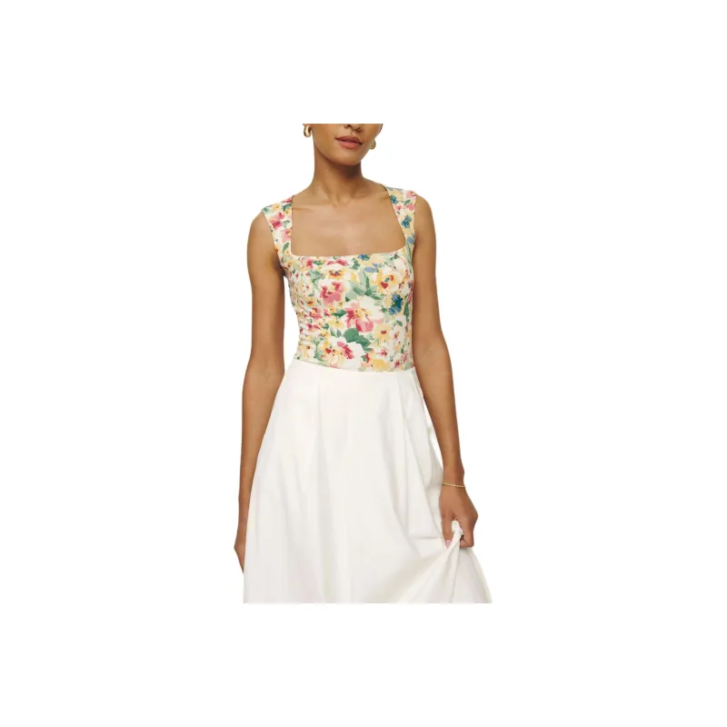 REFORMATION Diandra Top Tank Tops Women's Multicolor-0