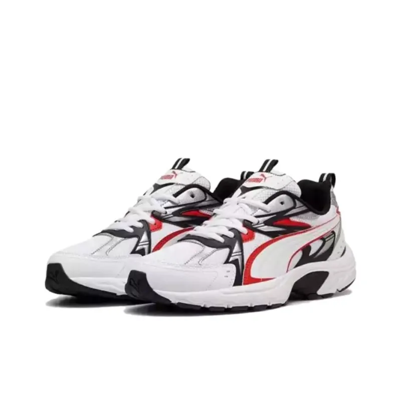 PUMA Anti Slip Wear Resistant Low Top Casual City Commute Running Shoes Men's White-3