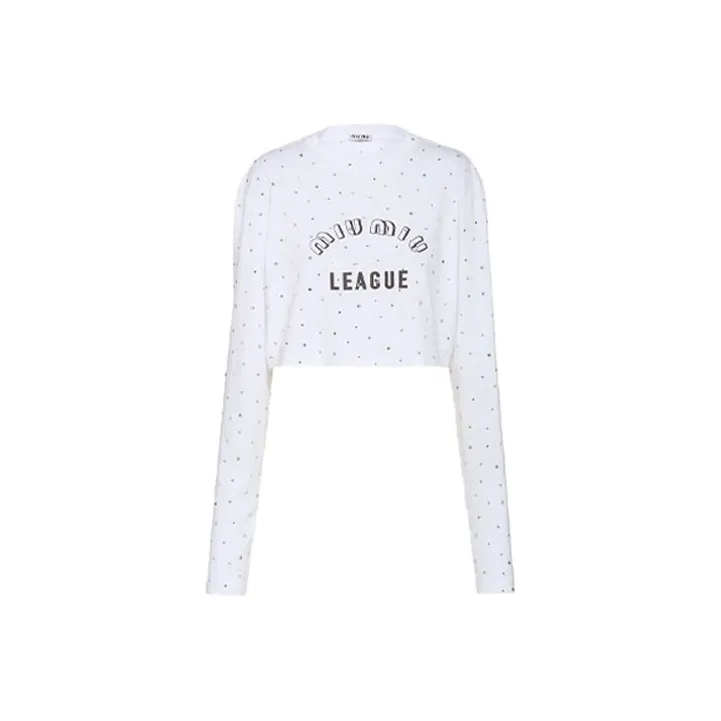 MIU MIU Crop Tops Women's White-0