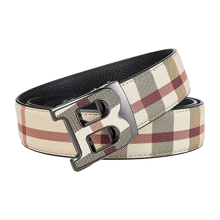 Lanza Top Grain Cow Leather Belts Men's Width 3.5CM-4