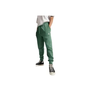 Converse Go-To Star Embroidered Star V-shaped Standard Brushed Sweatpants Casual Pants Unisex Green