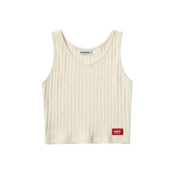 OIOICOLLECTION Tank Tops Women's Beige