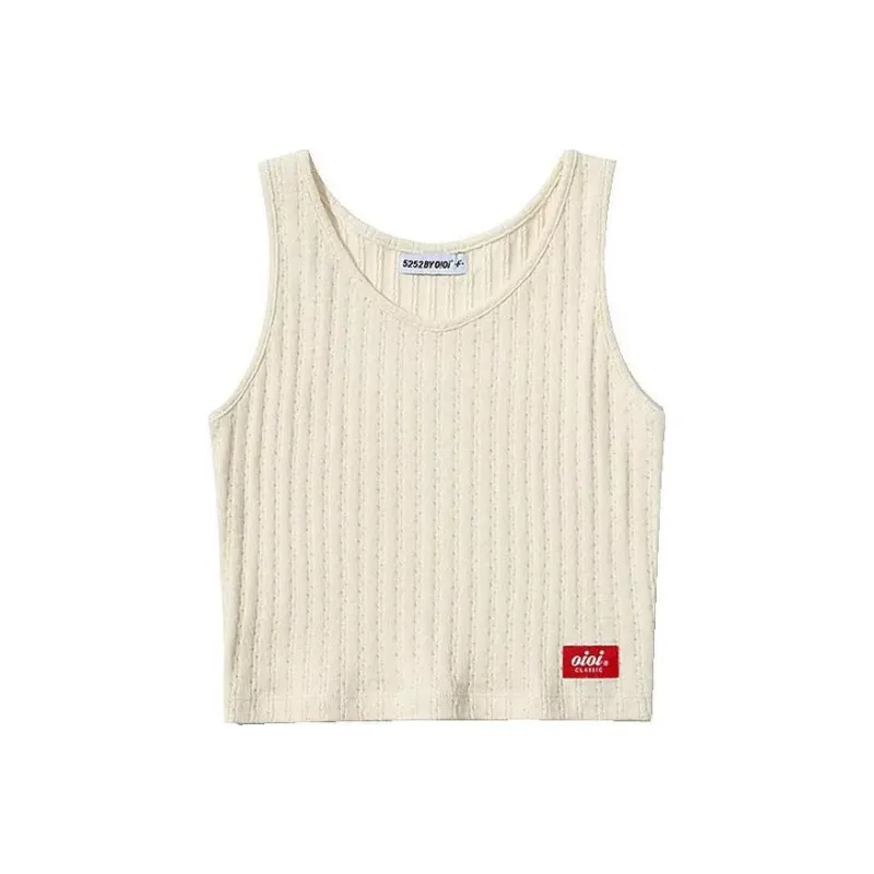 OIOICOLLECTION Tank Tops Women's Beige-0