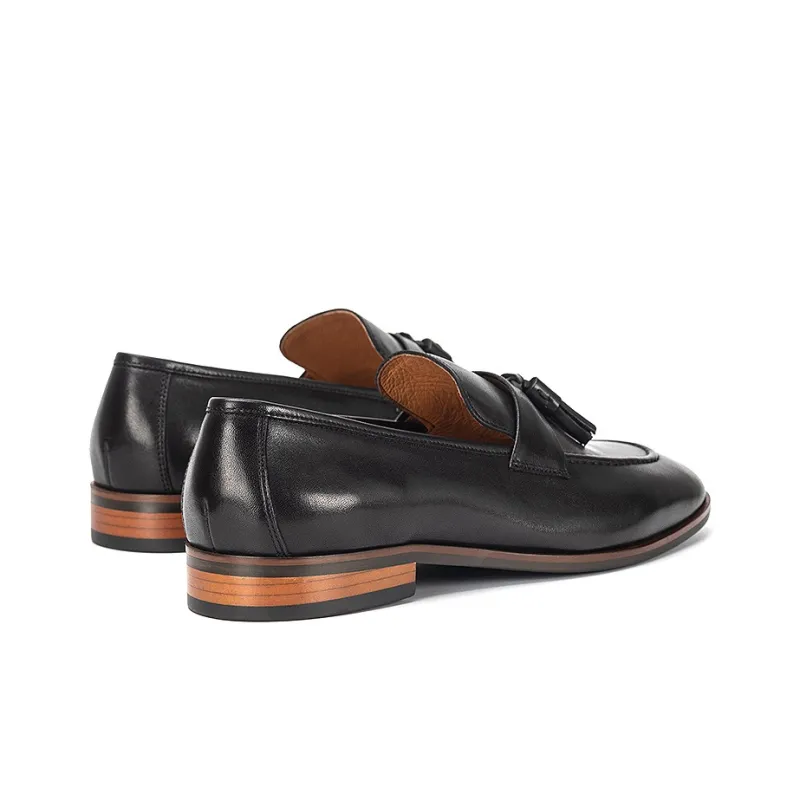 Devanro Loafers Men Black-10