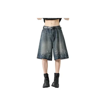Paddy Julia Denim Shorts Unisex Vintage Blue