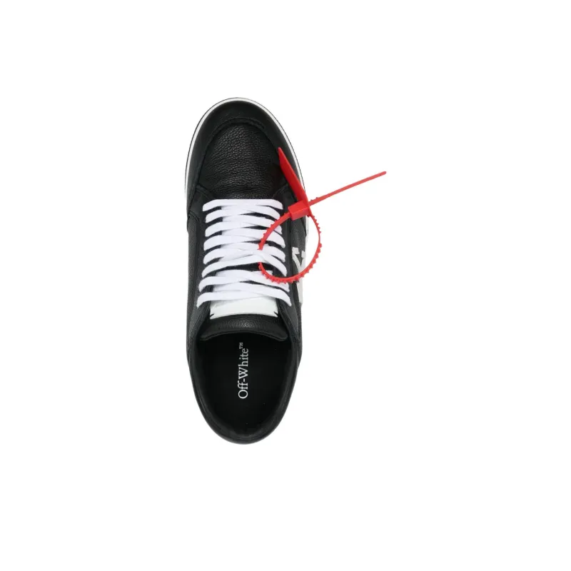 OFF WHITE New Low Vulcanized Lace Up Sneakers-4