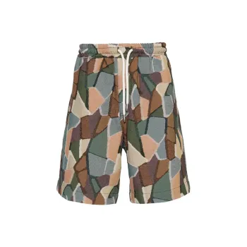 EMPORIO ARMANI Graphic Printed Drawstring Bermuda Shorts