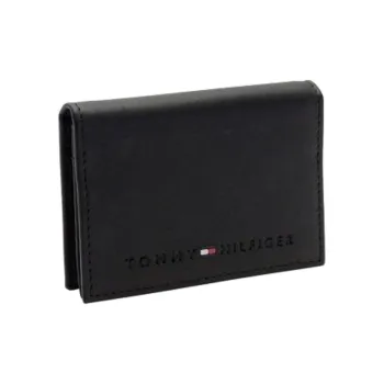 Tommy Hilfiger Leather Card Holder Men's Black