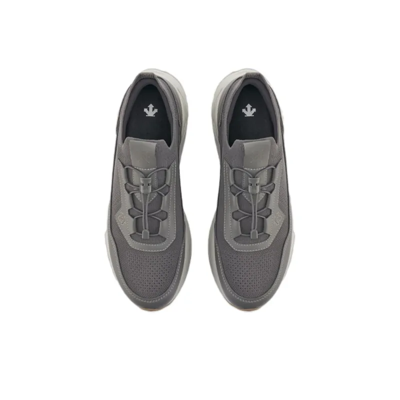 DESCENTE Dualis Anti Slip Wear Resistant Low Top Casual Shoes Men's Gray-2