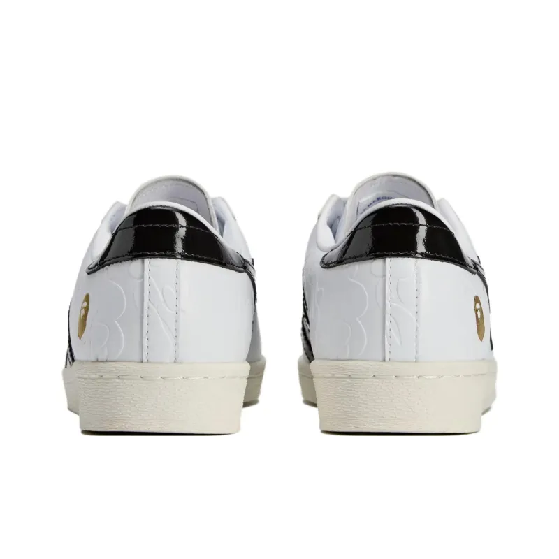 Adidas Superstar Vintage Bape White Black-4
