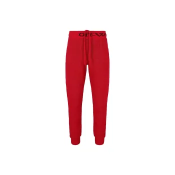 OFF WHITE Casual Pants, Loose Fit Men's Red