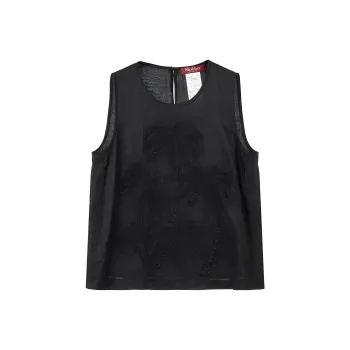 MaxMara Studio Tank Tops Women's Black