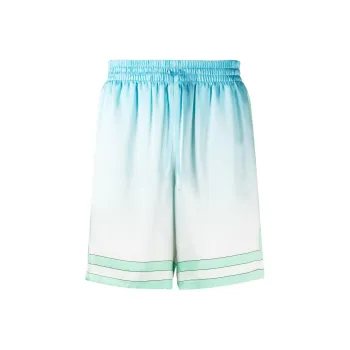 CASABLANCA Silk Shorts With Drawstrings